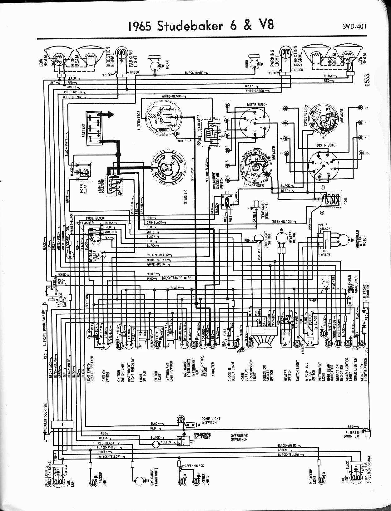 Studebaker wiring diagrams The Old Car Manual Project